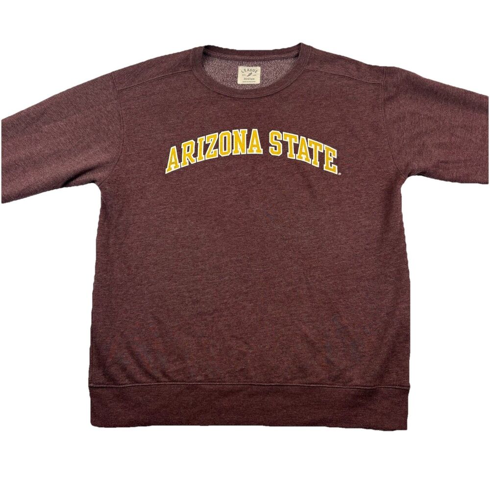 Arizona State University Sweatshirt Crew Neck Womens M Burgundy Long Sleeve NWOT